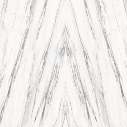 Open Book Marble Substitute Pattern 244 cm, Panel Width 122 cm, White and Gray | OP023