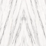 Open Book Marble Substitute, Pattern Dimensions 244 cm, Single Panel Width 122 cm, White and Gray