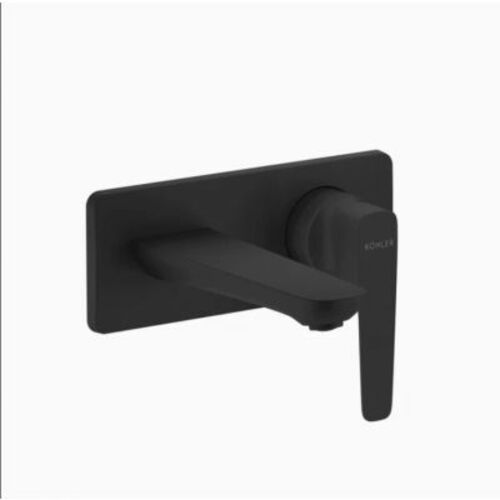 Kohler Wall Mount Single Handle Lever Bathroom Sink Mixer Black | Aleo Collection