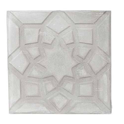 Patterned Tile With Geometric Designs Size 40x40 cm Thickness 4 cm Cement Color | Al Sarif Building Materials