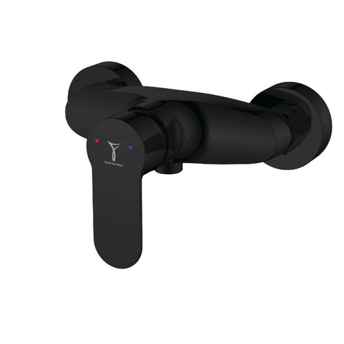 Shower Mixer RISE Model Black, Chrome Plated Brass | Saudi Ceramics