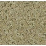 Patterned wallpaper, dark beige color, length 10 m, width 0.73m, model 56866  