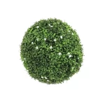 كورة نبات صناعي للديكور، أخضر مع أبيض، قطر 40 سم 