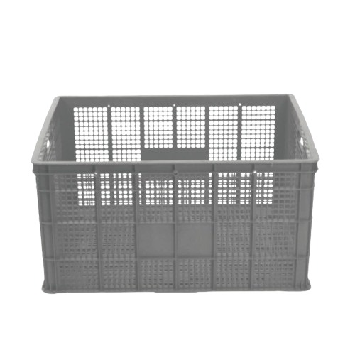 صندوق بلاستيك HDPE لتخزين المواد الغذائية 74×47×92 سم، رمادي، موديل JCWBE | مصنع الفريدي للصناعات البلاستيكية