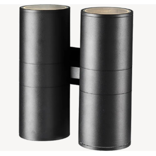 Dual Wall Light 11x11x25 cm, Black Color | Abyat Company