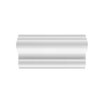 بانوهات فوم حائط، لون أبيض، ارتفاع 2 سم