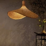 إضاءة معلقة للسقف مفرد، لون ذهبي، سلك 200 سم، أبعاد 80×45 سم