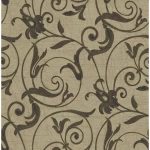 American Wallpaper Light Brown Color Floral Design, Size 10mx0.53m, Model ZA31200