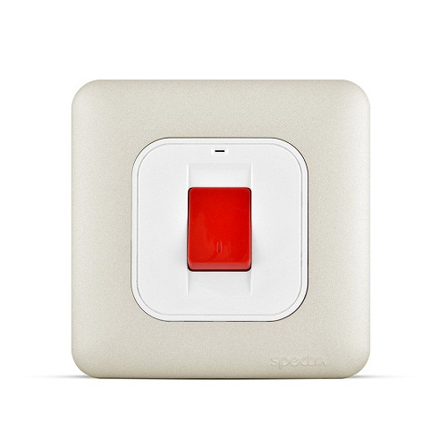 Air Conditioner DP Switch 45 Amp 7x7cm Champagne, 250V | Spectra
