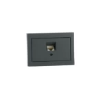 فيش مفرد بيانات كي1، أسود اللون، مقاس 7×7 سم