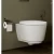 Wall Mounted Toilet White Model Infiniti, Size 26×55×37 cm