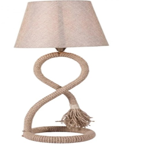 Turkish Table Lamp 80 cm Height, 30 cm Diameter, Beige Color | Matkel Store