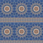 موكيت مساجد من هت ست أزرق فاتح ، ارتفاع خيط 12 ملم، تصميم إسلامي، موديل سوبر مودة
