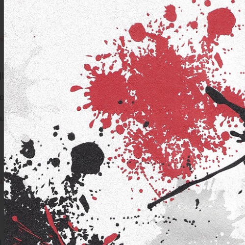 Vinyl Wallpaper Youthful Design 10m×53cm Gray White Black Red | Luxury line