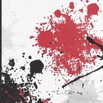 Vinyl Wallpaper, Youthful Design, Size 10m×53cm, gray with white, and red Color