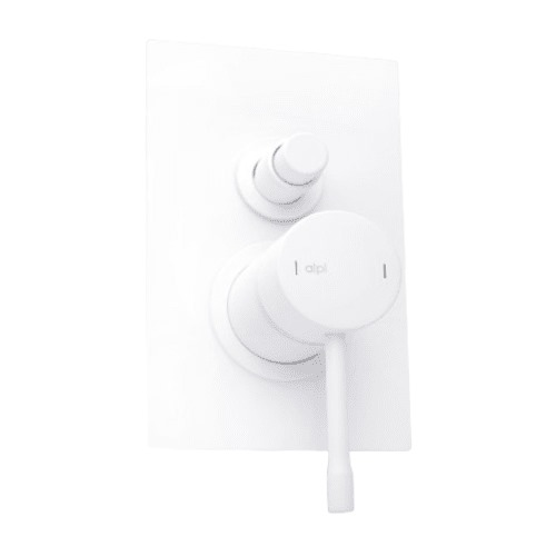 Two Way Concealed Shower Mixer 16×11.4×10 cm Matte White | Hatch Company