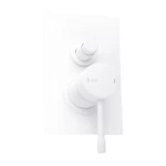 Two Way Concealed Shower Mixer, 16×11.4×10 cm, Matte White Color, Italian 