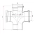 قسام ثنائي UPVC زاوية °87.5 مقاس 82 مم، طول 206 مم، لون رمادي | Cosmoplast - Image 2