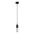 modern pendant light, black color, dimensions 60x60x120 mm
