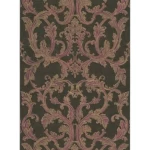 Italian Wallpaper, Dark Brown Color, Length 10 m, Width 0.73 m, Model 24032