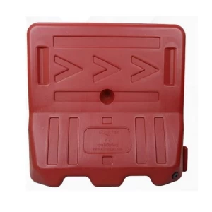 Plastic Jersey Barrier Water Filled 1×1 meter, 18 kg, Red | AL-FURIDI FACTORY FOR PLASTIC INDUSTRIES