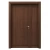 Premium Wooden One and a Half Door, Brown, Size 160 × 235 cm, Model TR17