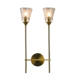 Decorative Gold Wall Light, 32 cm Width, 58 cm Length, 13 cm Depth
