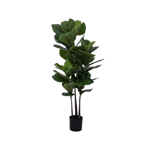 Decorative Artificial Tree Height 150 cm Green Color with Pot | 