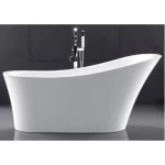 Acrylic Bathroom Bathtub Square Length 170 cm, Width 75 cm, White Color