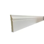 Fiber wall skirting, dimensions 240X9 cm, white color, product code FIB-90