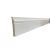 Fiber wall skirting, dimensions 240X9 cm, white color, product code FIB-90