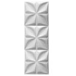 3D Wall Panel Size 50x50 cm, White Color