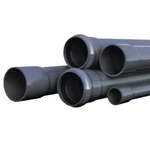 UPVC Pipes 225 mm Size, 7.5 Bar Pressure, Gray Color | Saudi Industries Company for Pipes