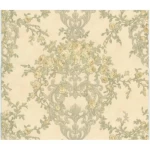 Classic Wallpaper Length 10m, Width 0.73m, Creamy Color, Model 57129