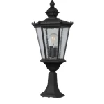 فانوس إضاءة خارجي جداري، لون أسود، مقاس 54×20 سم