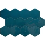 بلاط بورسلان Artens للجدران، لون كحلى، ابعاد 16×4 سم 