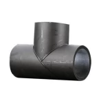 قسام بلاستيك HDPE زاوية °90 لحام طرفي، مقاس 200 ملي، طول 600 ملي، لون أسود، شركة الاتحاد للأنابيب