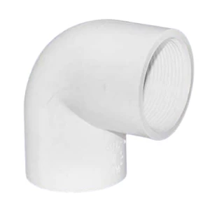 UPVC Elbow 90° Female Thread 1 1/2 Inch White | Al-Jawdah Industrial Complex