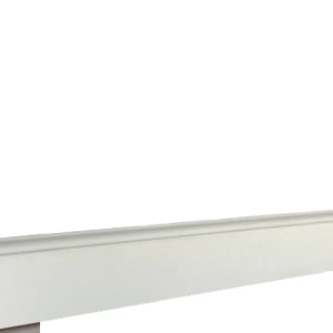 نعلات MDF للديكور 2.4م×8سم، لون أبيض، كود المنتج 111 | 