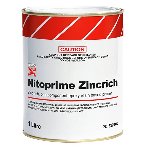 Protective Zinc Rich Epoxy Resin Primer 1 Liter for Steel Reinforcement | Fosam Company Limited