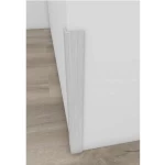 Wooden replacement corner for facades, fiber, size 240 x 3 cm, light gray color