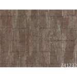 Italian wall covering, dark brown color, length 10 m, width 0.53 m, model 41232
