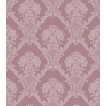 ورق جداري اسباني لون وردي تصميم كلاسيك، مقاس 10 م×0.53 م، موديل 3-4001