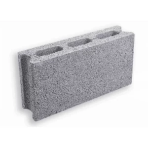 بلوك اسمنتى بركانى مقاس 40×20×10 سم، لون رمادى، سماكة 3 سم | Al Wasd Industria