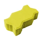 S Shaped Uni Interlock Paver Tiles, Thickness 6 cm Size 60×109.5×222 mm Yellow Color | Almwared Pro Company