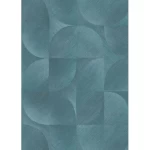 ورق حائط هندسي طول 10 م، عرض 0.53 م، لون ازرق موديل 10392-19