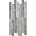 Wooden Parquet Flooring Briano, Moisture Resistant, Grey, Size 128.5x18.2x1 cm, Model 381777
