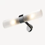 Chrome Wall Light 2 Bulbs, 20.5 cm Length, 10 cm Width