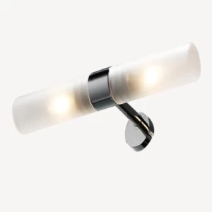 Chrome Wall Light 2 Bulbs, 20.5 cm Length, 10 cm Width | Abyat Company