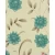 Italian Floral Wallpaper Size 10m x 0.53m, Beige with Turquoise Color, Model 30668